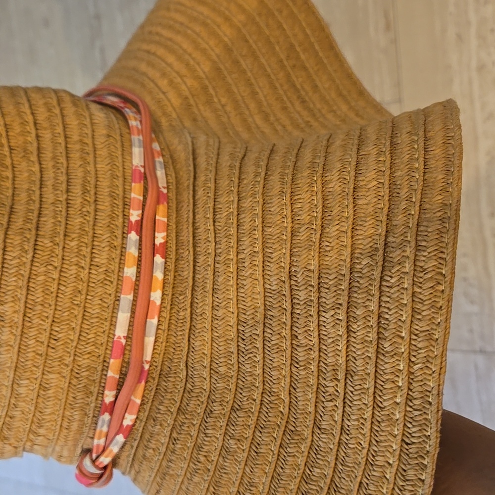 Vera Bradley Wide Brim Floppy Tan Sun Hat - Picture 5 of 7
